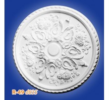 Розетка потолочная из полистирола R49