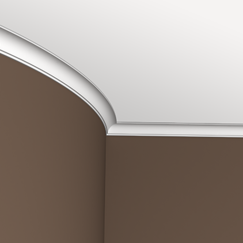 Плинтус потолочный без орнамента 6.50.157