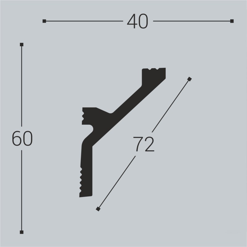 Карниз К12 60-40
