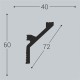 Карниз К12 60-40