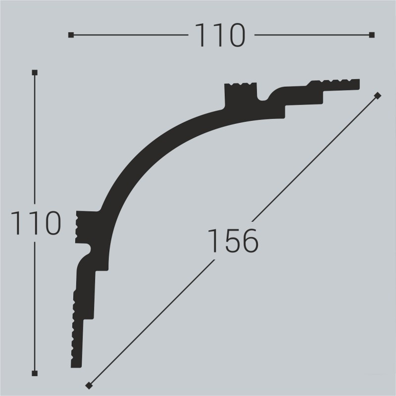 Карниз К14 110-110