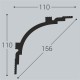 Карниз К14 110-110
