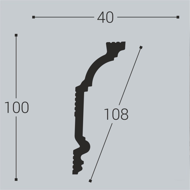 Карниз К3 100-40