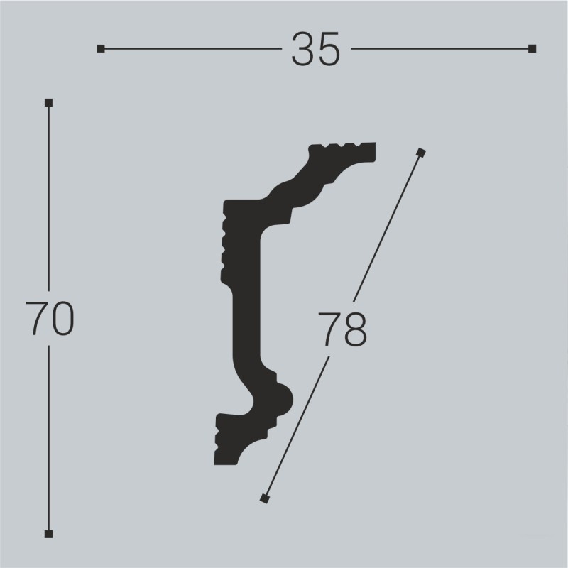 Карниз К5 70-35