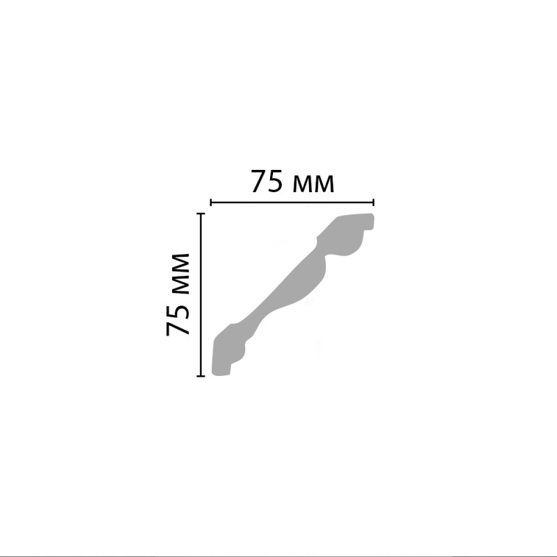 Плинтус потолочный D154/12 