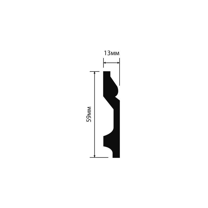 Плинтус Hiwood B60 59*13*2000 мм