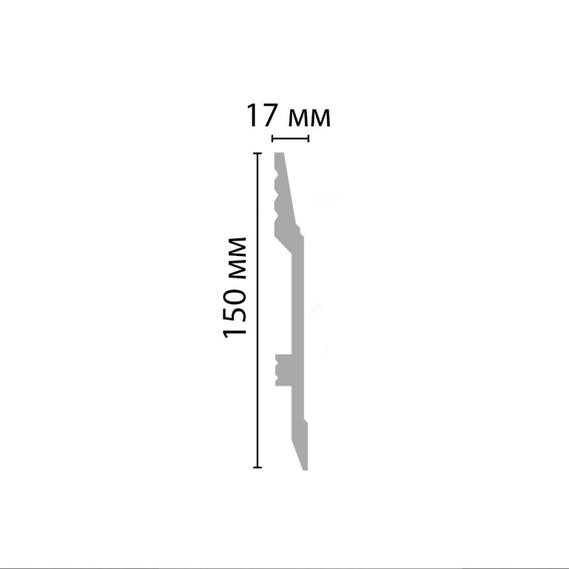 Плинтус дюропрофиль D104