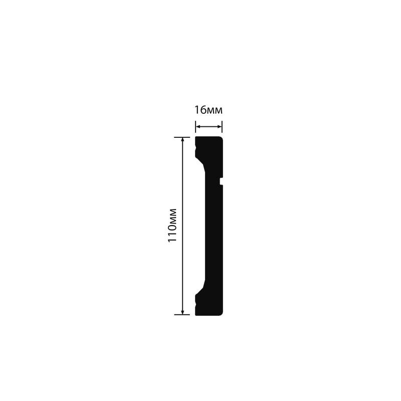 Плинтус Hiwood B110V1L 110*16*2000 мм