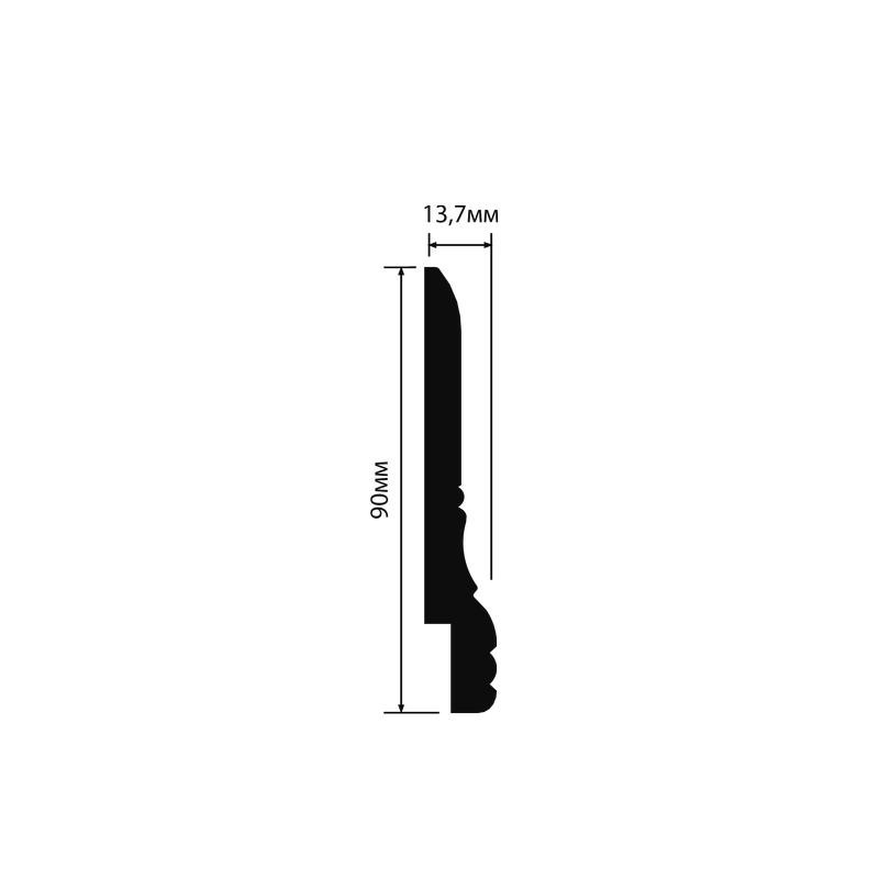 Плинтус Hiwood L1605 90*13,7*2000 мм