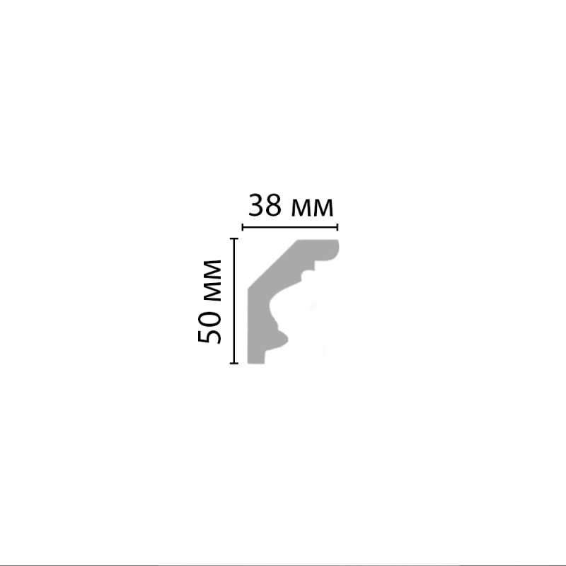 96686/17 FLEXIBLE плинтус DECOMASTER-2 (50х38х2400мм)