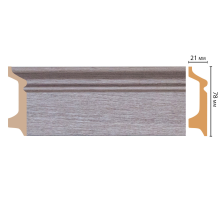 D122-77 ШК/16 Плинтус напольн.DECOMASTER(78*21*2400 мм)