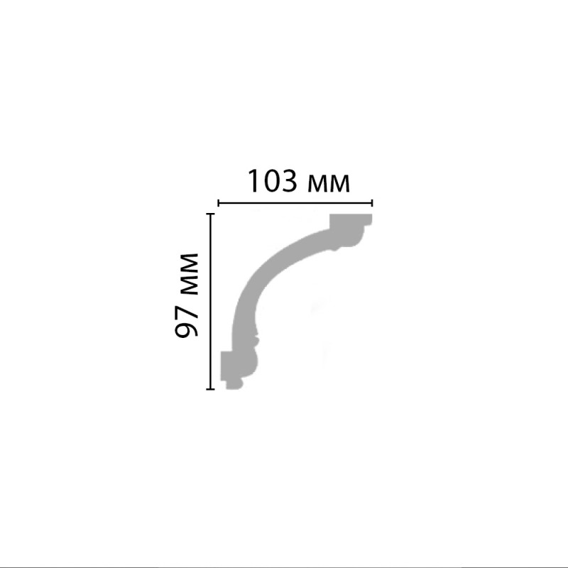 96633/24 плинтус DECOMASTER-2 (103х97х2400мм)