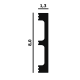 Плинтус гибкий P88F