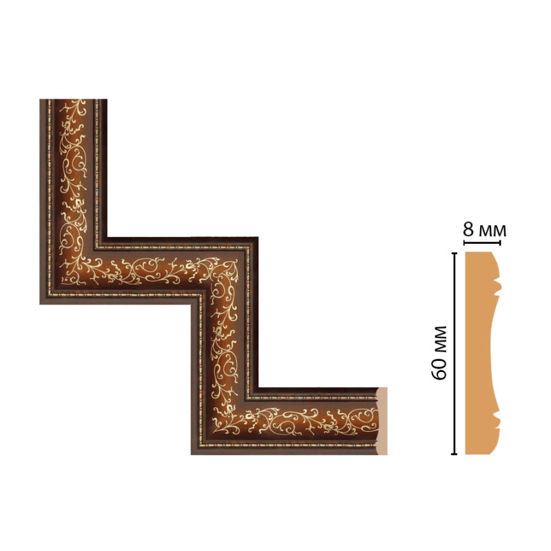 Декоративный угловой элемент Декомастер 186-1-51
