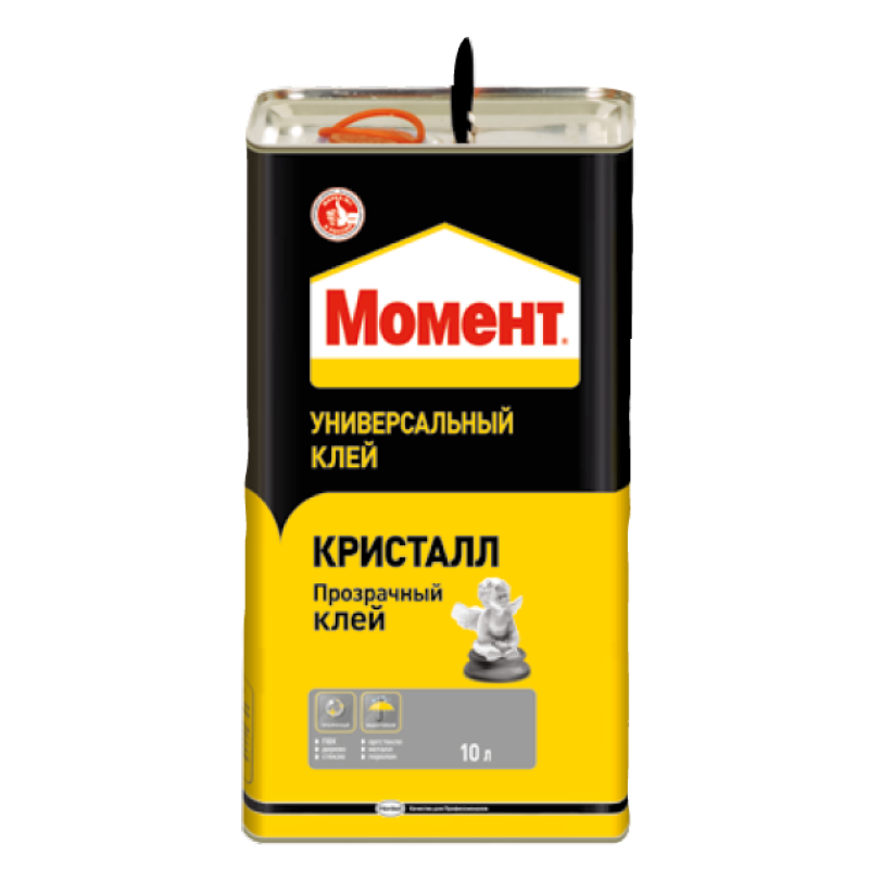 Универсальный клей Момент Кристалл, 10л